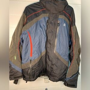 Volkl Motorsport Winter Layered Ski Jacket Coat Nano Technology AOP Vent XL